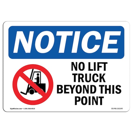 OSHA Notice, 12 Height, 18 Width, Aluminum